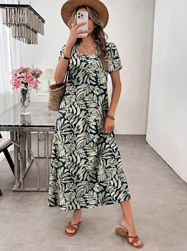 OFEEFAN Women's Maxi Dress with Pocket - 50% Off Deal - Image 4