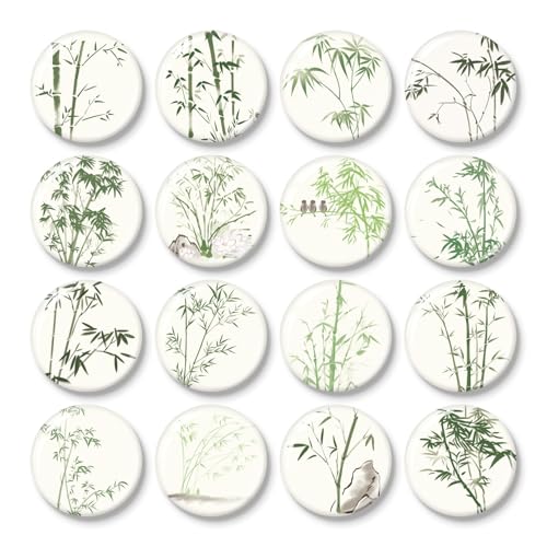 50% Off Bamboo Fridge Magnets – 16 Pcs Decorative Set - Image 1