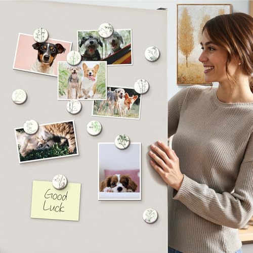 50% Off Bamboo Fridge Magnets – 16 Pcs Decorative Set - Image 2