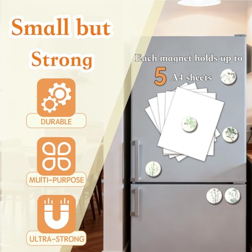 50% Off Bamboo Fridge Magnets – 16 Pcs Decorative Set - Image 4