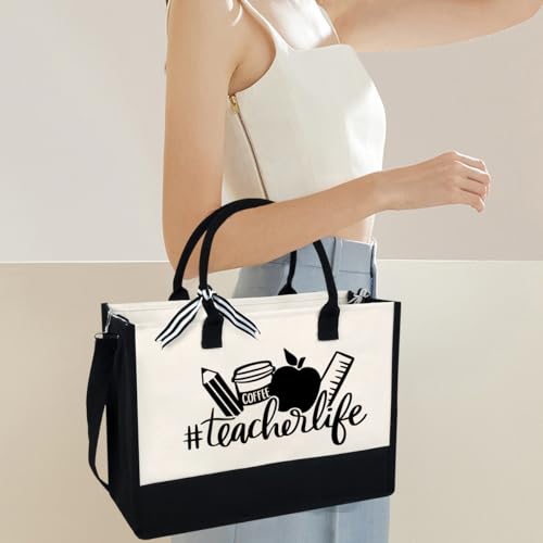 60% Off Teacher Appreciation Canvas Tote Bag - Image 6