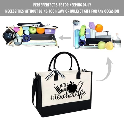 60% Off Teacher Appreciation Canvas Tote Bag - Image 7