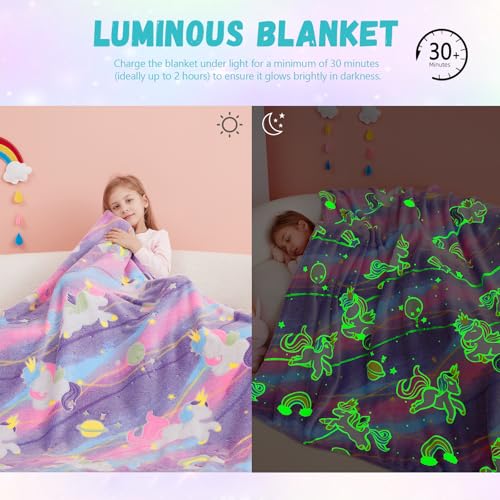 50% Off Unicorn Glow Blanket – Magical Gift for Girls - Image 5