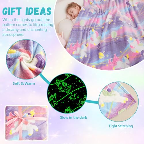 50% Off Unicorn Glow Blanket – Magical Gift for Girls - Image 6