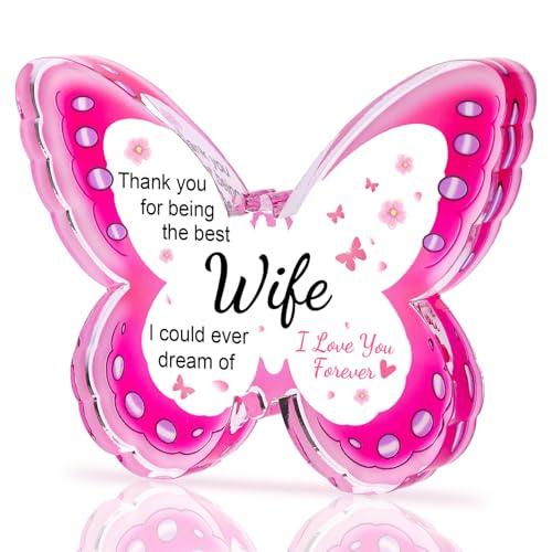 62% Off Acrylic Butterfly Plaque Gift for Wife - Image 1