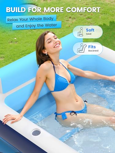 50% Off VISTOP Inflatable Pool with Seats & Cup Holders - Image 3
