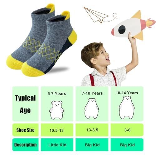 50% Off JAMEGIO Boy Socks 12-Pack Ankle Athletic - Image 2