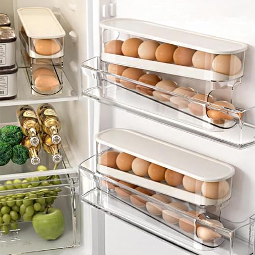 51% Off WACOI Auto Rolling Fridge Egg Organizer