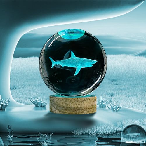 50% Off 3D Shark Crystal Ball Night Light with Remote - Image 6