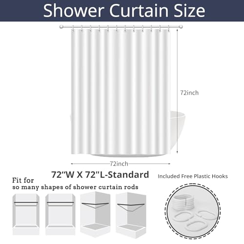 50% Off Purple & White Striped Shower Curtain Set - Image 7