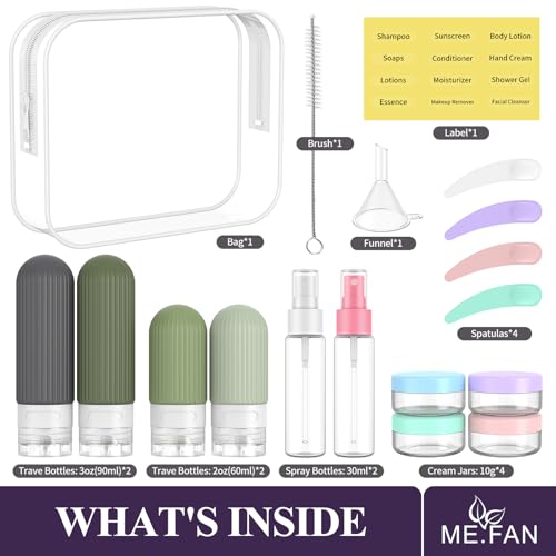 50% Off ME.FAN 18-Pack Travel Bottles for Toiletries - Image 2