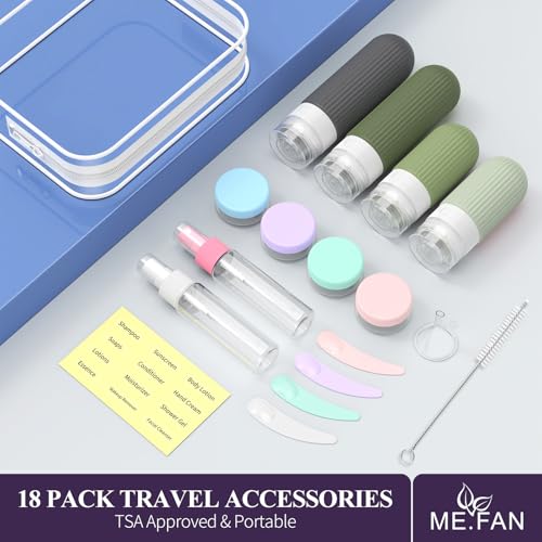 50% Off ME.FAN 18-Pack Travel Bottles for Toiletries - Image 6