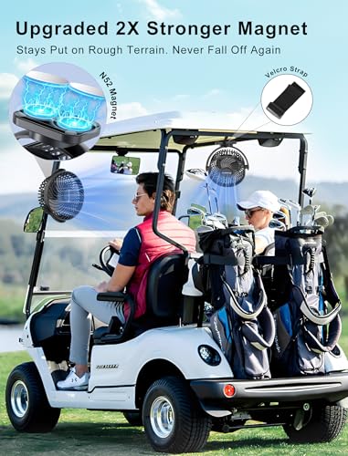 50% Off Magnetic Golf Cart Fan with 12000mAh Battery - Image 2
