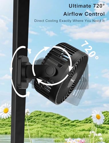 50% Off Magnetic Golf Cart Fan with 12000mAh Battery - Image 5
