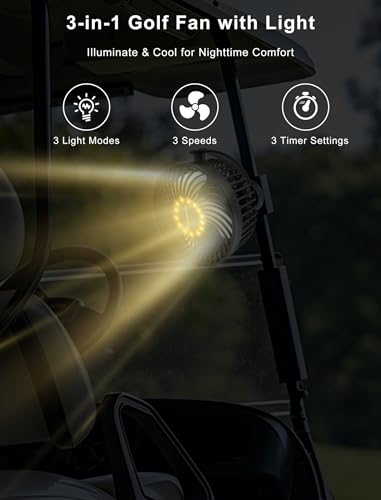 50% Off Magnetic Golf Cart Fan with 12000mAh Battery - Image 6