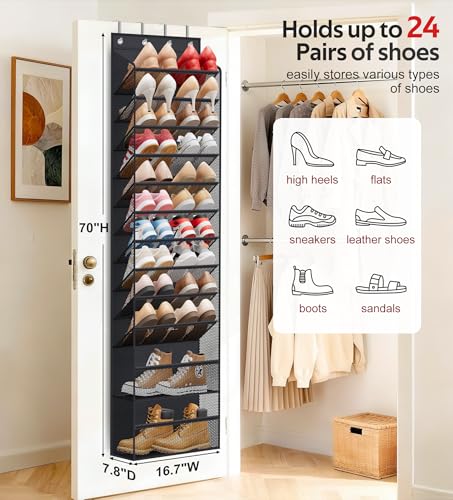 Soarine 12-Tier Shoe Organizer - Up to 24 Pairs - Image 3