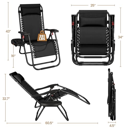 39% Off Yaheetech Zero Gravity Recliners Set of 2 - Image 3