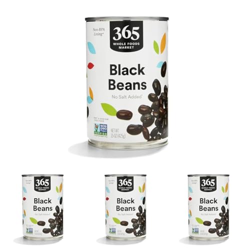 10% Off 365 Unsalted Black Beans, Pack of 4 - Image 1