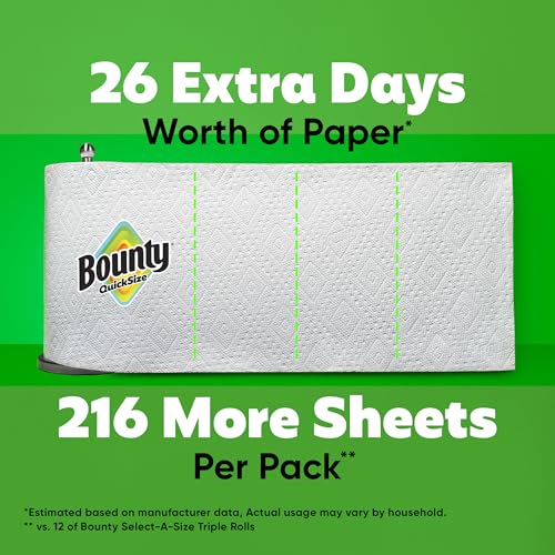 Bounty Paper Towels 12 Family Triple = 40 Regular Rolls - Image 5