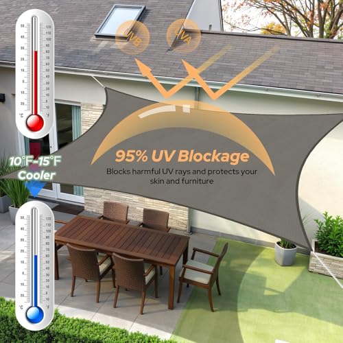 40% Off TasticTotes Rectangle Sun Shade Sail 8x10 - Image 2