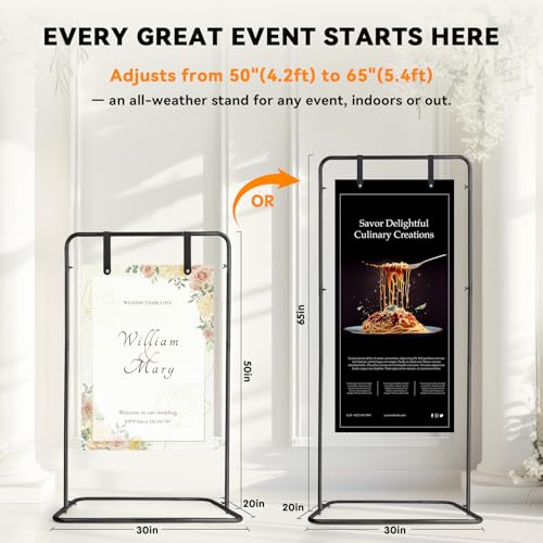 50% Off AuntyFey Wedding Welcome Sign Stand - Image 2