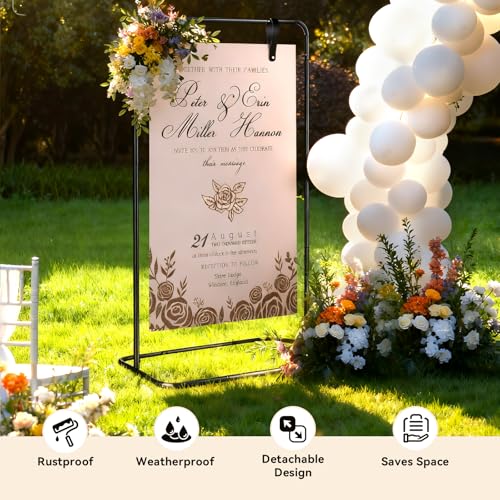 50% Off AuntyFey Wedding Welcome Sign Stand - Image 6