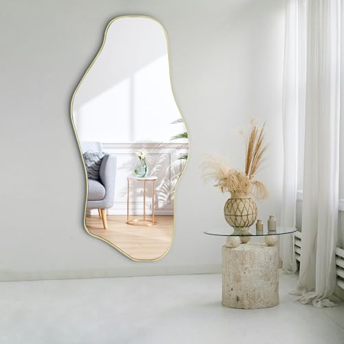 47" Irregular Wall Mirror with Gold Frame – Save 40% - Image 7