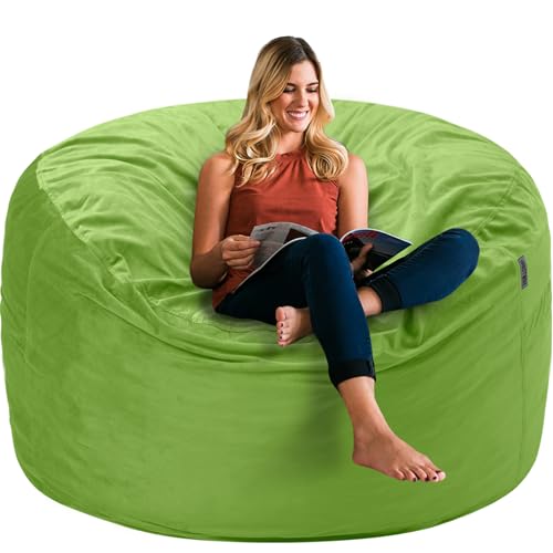 54% Off HABUTWAY 3Ft Velvet Bean Bag Chair with Memory Foam