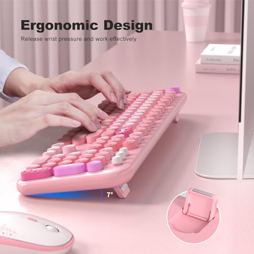 MOFII Retro Keyboard & Mouse Combo at 50% OFF - Image 4