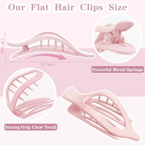 50% Off: 12-Pack Matte Flat Hair Clips for Women - Image 2