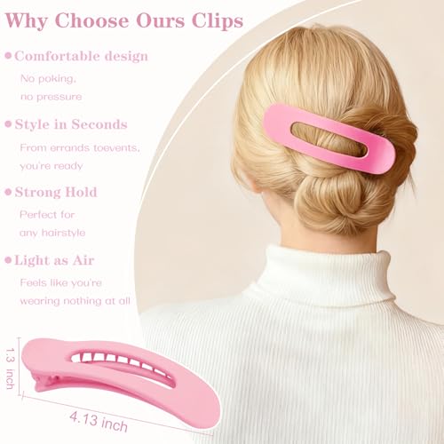 50% Off: 12-Pack Matte Flat Hair Clips for Women - Image 4