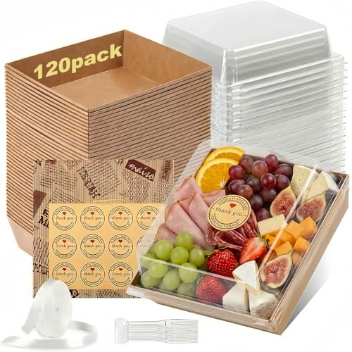 50% Off 120Pcs Charcuterie Boxes with Clear Lids - Image 1