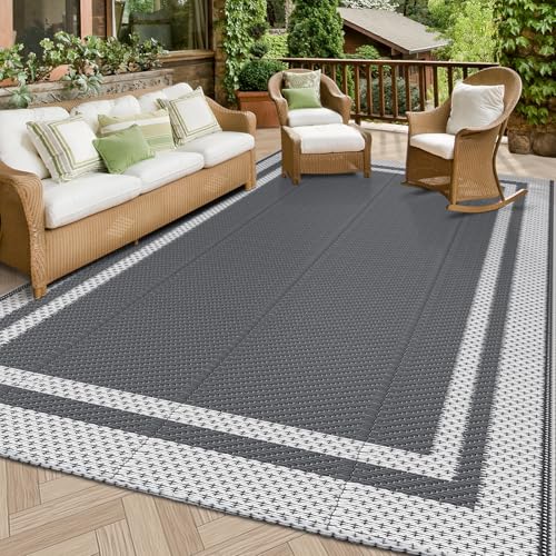 47% Off HappyTrends Outdoor Rug Reversible 5x8 ft - Image 1