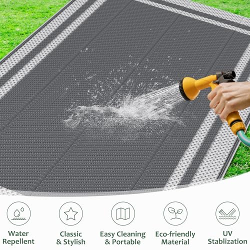 47% Off HappyTrends Outdoor Rug Reversible 5x8 ft - Image 5