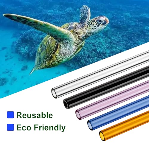 6-inch Glass Straws Set: Save with Coupon + Eco-Friendly - Image 2