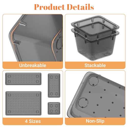 33% Off SpaceHacks 15-Piece Clear Drawer Organizer Set - Image 4