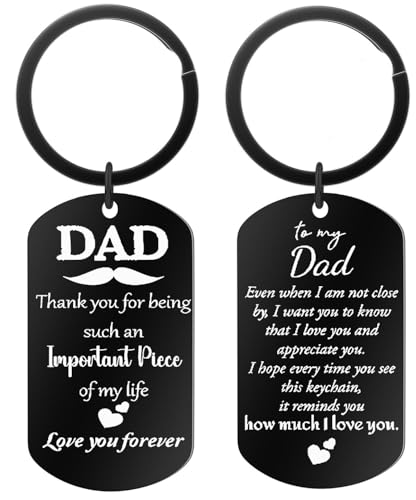 50% Off Dad Keychain - Heartfelt Gift from Daughter/Son - Image 1