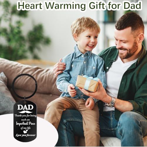 50% Off Dad Keychain - Heartfelt Gift from Daughter/Son - Image 3