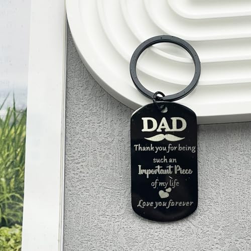 50% Off Dad Keychain - Heartfelt Gift from Daughter/Son - Image 4