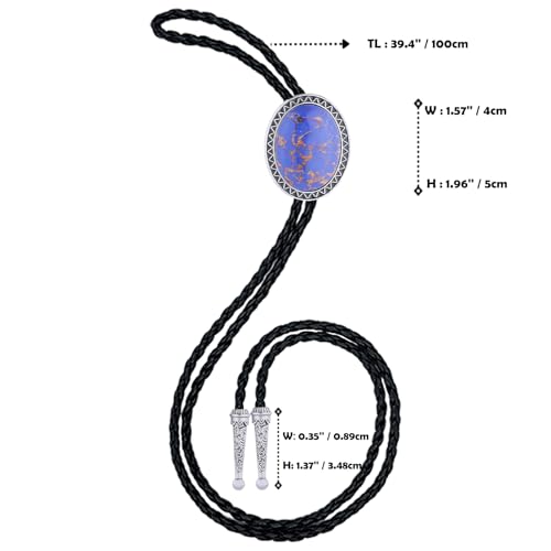 80% Off HL YMPONY Bolo Tie - Various Colored Stones - Image 3