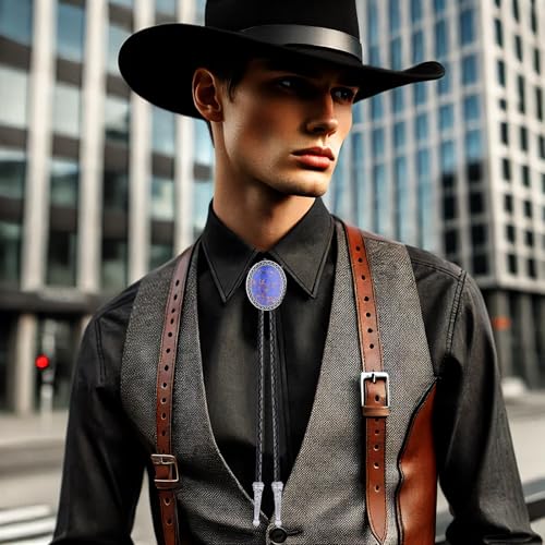 80% Off HL YMPONY Bolo Tie - Various Colored Stones - Image 6