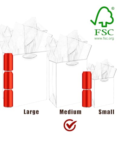 52% Off qiqee 24pcs Black Gift Bags with Tissue Paper - Image 6