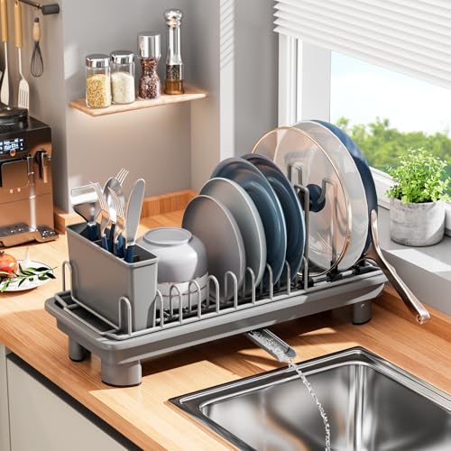 20% Off: SanDream Portable Dish Drying Rack for Small Kitchens - Image 1