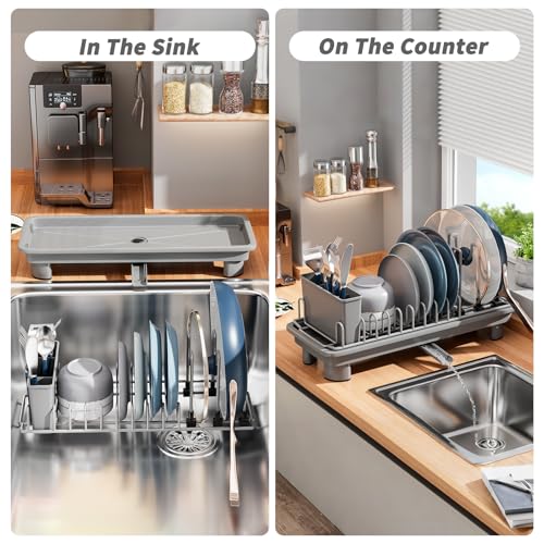 20% Off: SanDream Portable Dish Drying Rack for Small Kitchens - Image 2