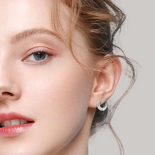 50% Off 6 Pairs Gold Huggie Hoop Earrings for Women - Image 3