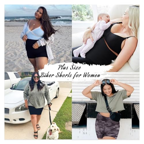 46% Off QGGQDD Plus Size Biker Shorts 3-Pack - Image 2