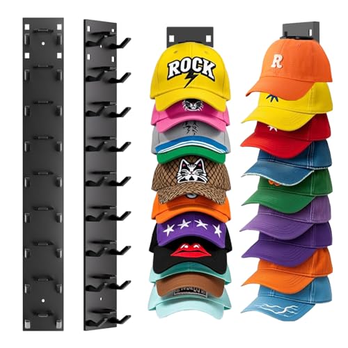 55% Off HINIHAO Hat Organizer 2-Pack – Holds 18 Caps - Image 1