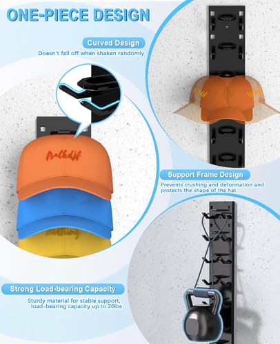 55% Off HINIHAO Hat Organizer 2-Pack – Holds 18 Caps - Image 2