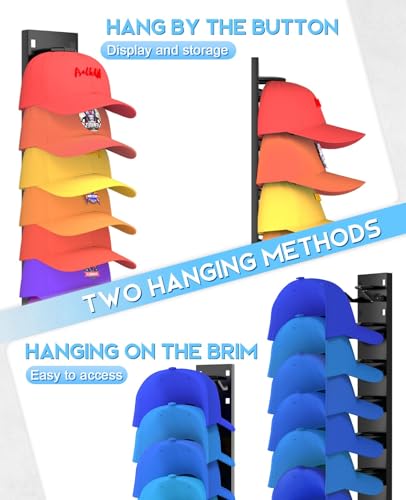 55% Off HINIHAO Hat Organizer 2-Pack – Holds 18 Caps - Image 4