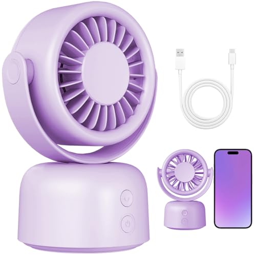 50% Off Decute Small Quiet Desktop Fan with Auto Rotate - Image 1